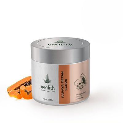 Papaya De tan Face & Body Scrub Organic 100 Gm