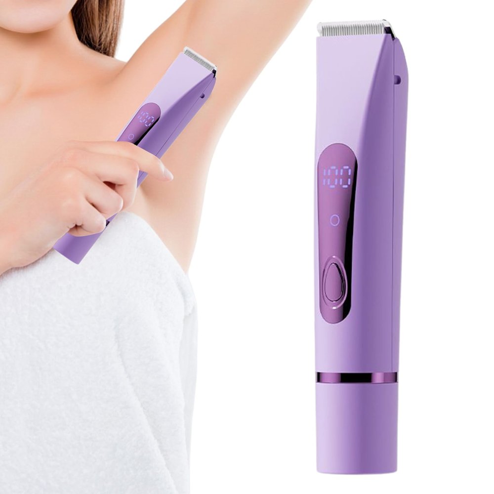 Body Hair Trimmer - Portable Electric Shaver for Full Body Grooming | Cordless Grooming Shaver for Men, Women | Multifunctional Electric Razor for Beard, Ear, Legs, Face, Arm, Eyebrow