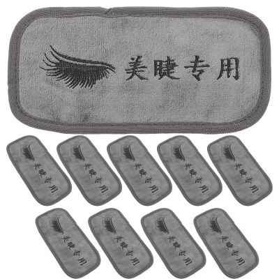 ADOCARN 10pcs Lash Extension Forehead Pad Soft Eyelash Extension Towel Pads Replacement for Makeup Beauty Eyelash Making Supplies
