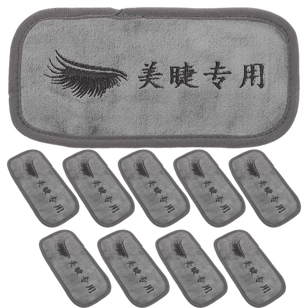 ADOCARN 10pcs Lash Extension Forehead Pad Soft Eyelash Extension Towel Pads Replacement for Makeup Beauty Eyelash Making Supplies
