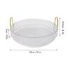 360 Rotating Makeup Organizer, Clear Countertop Perfume Organizer Tray and Storage with Dual Handles for Bedroom Bathroom (White) view 4