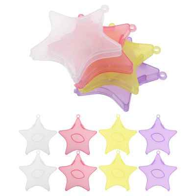 Happyyami 12pcs Eyelash Case: Star Shape Eyelash Travel Case - False Eyelashes Storage Box - Portable Lash Box For Makeup Organization,