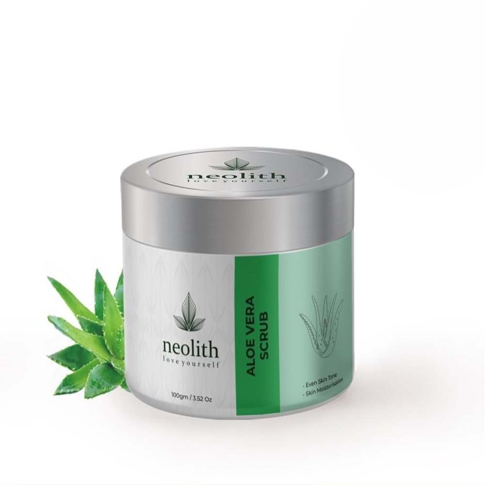 Aloe Vera Scrub With Almond Oil 100 Gm