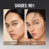CARSLAN Black Magnet Liquid Foundation, 24H Longlasting Matte Finish Face Base Makeup, Waterproof, Smudgeproof, Buildable, Full Coverage Natural Finish, 30ml/1.05 Fl Oz, P02 For Light Skin view 2