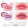 AOU Glowy Tint Balm Duo with Silicone Lip Brush - Apple x Mulberry Balm & Silicone Tip Brush Bundle | Tinted Lip Balm, Glossy & Nourished Lips, Long-lasting Hydration, Shea Butter view 1