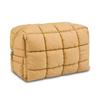 AMZMA Puffy Quilted Makeup Bag for Women, Water-Resistant Nylon Travel Toiletry Organizer Pouch, Cosmetic Bag with Wide-Open Design, Aesthetic Gift for Work Daily view 1