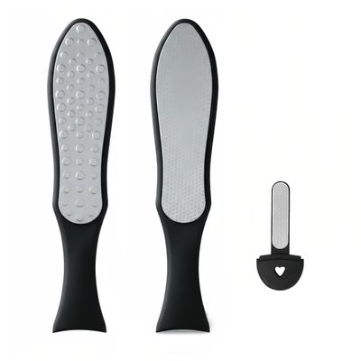 3 in 1 Large Size Durable Foot File Callus Remover (1 Pc) with Double Sided Stainless Heel Scraper for Cracked Heels, Pedicure Tools for Feet Ped Egg for Feet with Coarse and Fine Sides.