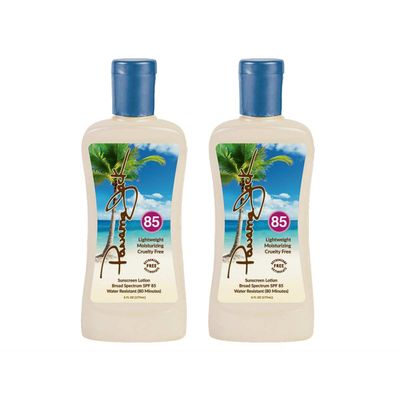 Panama Jack Sunscreen Suntan Lotion - SPF 85, Broad Spectrum UVA/UVB Protection, PABA, Paraben, Gluten & Cruelty Free, 6 FL OZ (Pack of 2)