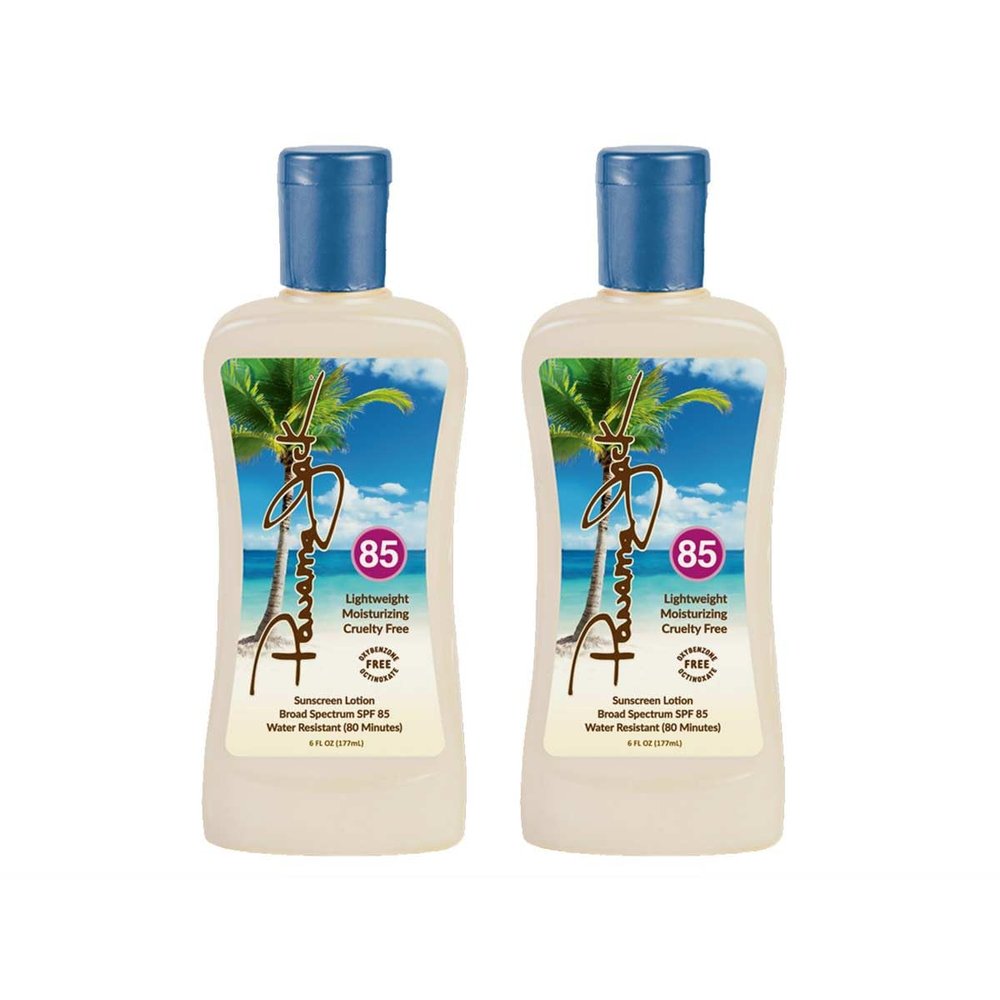 Panama Jack Sunscreen Suntan Lotion - SPF 85, Broad Spectrum UVA/UVB Protection, PABA, Paraben, Gluten & Cruelty Free, 6 FL OZ (Pack of 2)