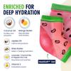 Dr. Frederick's Original Moisturizing Heel Socks for Dry Cracked Heels Treatment - 3 Pairs - Infused with Coconut Oil and Mango Butter - Stocking Stuffers for Adults - Summer Print view 3