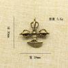 1Pcs    Copper Cross Pendant car Keychain Pendant Pure Jewelry Creative Personality(30) view 3