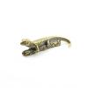 1Pcs    DIYBrass Retro Lizard Keychain Pendant to Play Copper plashed Gecko DIY Play Small Bronze view 1
