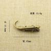 1Pcs    DIYBrass Retro Lizard Keychain Pendant to Play Copper plashed Gecko DIY Play Small Bronze view 2