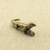 1Pcs    DIYBrass Retro Lizard Keychain Pendant to Play Copper plashed Gecko DIY Play Small Bronze view 4