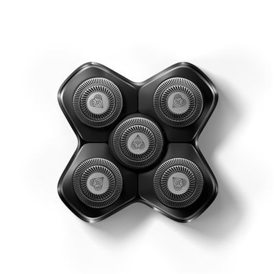 MANSCAPED The Dome Shaver PRO SkinSafe Replacement Blade Pad - Five Stainless Steel Rotary Pivoting Blades for Smooth Shave, Magnetic Attachment for Men's Head Shaver (1-Pack)