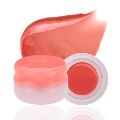 FRUDIA Korean Makeup Lip + Cheek Glow Jam |Long lasting, Moisturizing & Plumping | Non - Sticky & Glossy Color for Eyes, Lips & Cheeks |Shy Papaya  Fresh orange coral - 4.5 gm