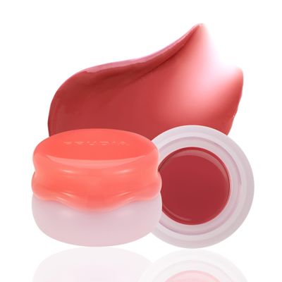 FRUDIA Glow Juicy Jam Lip & Cheek Stain (Mellow Peach)  Korean Lip Tint & Blush in One | Long-Lasting, Moisturizing, Non-Sticky Glossy Color for Lips, Cheeks & Eyes | Soft Peach Beige (4.5g)