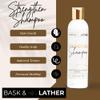BASK & LATHER Strengthen Hair Shampoo  All-Natural, pHBalanced Formula for Hair Growth & Repair, SulfateFree, SiliconeFree, ParabenFree, 8 oz view 3