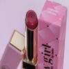 Cherry Crush Premium Lipstick in Deep Red, Pink Packaging, Moisturizing Formula, Long-Lasting Color view 1