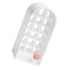 Aramox Lipstick Storage Rack Castle ABS Organizer 18 Spaces Lipgloss Display Stand for Makeup Cosmetics (White) view 2