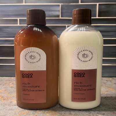 2 Coco Shea Rich Moisture Shampoo & Codnitioner Moisturizing bath & body Set 16 oz