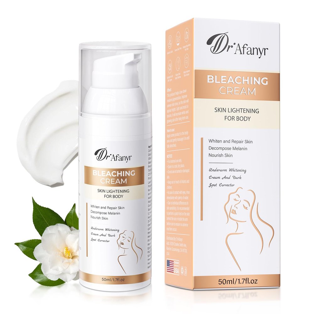 Skin Bleaching Cream for Body-Dark Spots Remover Lightening Cream & Uneven Tone Nourishing Formula Bleaching Intimate Areas & Underarms Inner Thigh, Bikini Line, Armpit Knees Elbows for All Skin Types