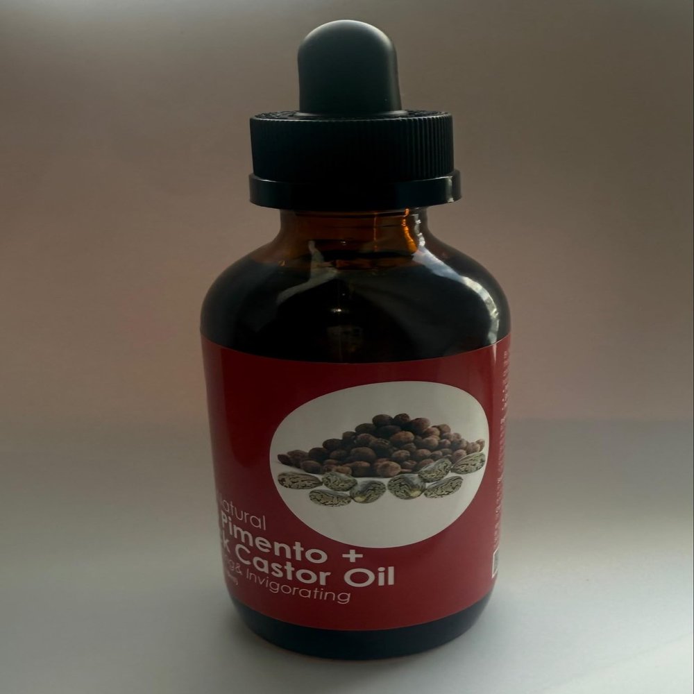 100% natural red pimento + black castor oil stimulating & invigorating