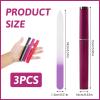 3 Pack Glass Nail File, Crystal Double-Sided Mixed Color Fingernail Files for Natural Nails, Professional Reusable Glass File for Women Girls Manicure Care Christmas Gifts Stocking Stuffers view 3