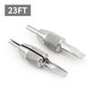 Magnum Tattoo Grip Stainless Steel 316L, CNC-Machined One-Piece Design Tattoo Machine Grip for Magnum Tattoo Needle, Autoclavable Heavy Steel Tattoo Grip with Tube (23FT- Mag) view 2