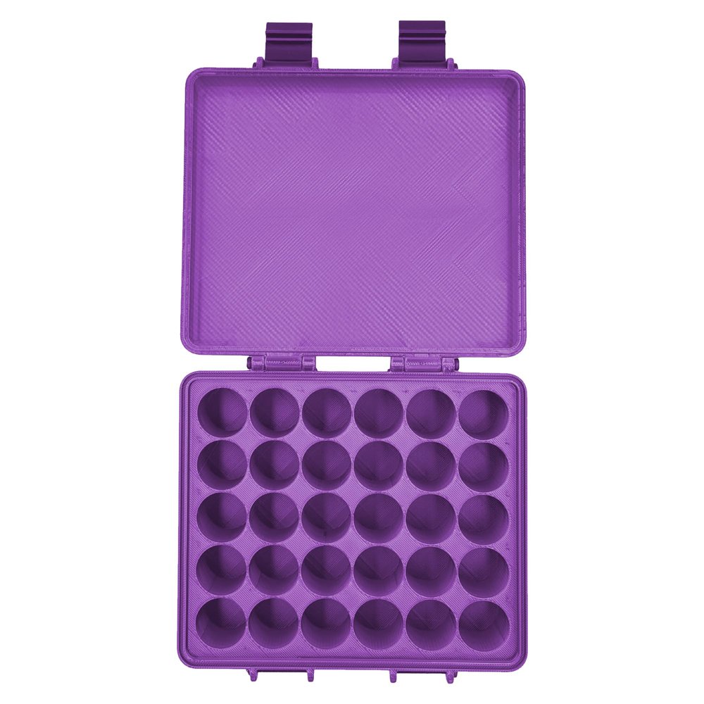 3D Printed Essential Oils Storage Case Compatible with Young Living 5ml Essential Oils - 5ml Bottle Storage Box with 30 Slots - Essential Oil Carrying Case, 16mm Max Diameter, 35mm Max Height