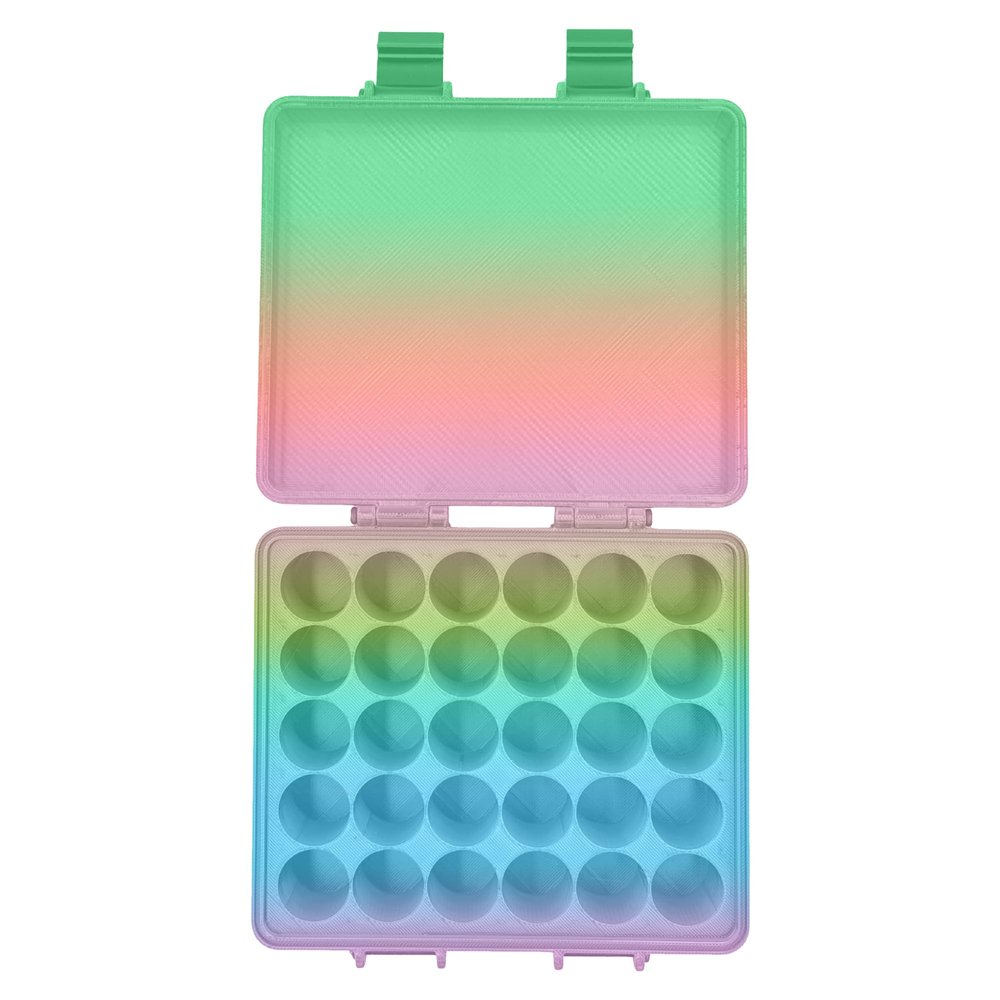 3D Printed Essential Oils Storage Case Compatible with Young Living 5ml Essential Oils - 5ml Bottle Storage Box with 30 Slots - Essential Oil Carrying Case, 16mm Max Diameter, 35mm Max Height