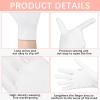 24 Pcs White Cotton Gloves for Dry Hands Sleeping, Men&Women Soft Sleep Gloves for Eczema and Moisturizing Overnight, Stretchable SPA Glove for Coin Jewelry Silver Inspection, Art handling, Halloween view 3