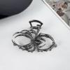 1PCS Halloween Hair Claw Clips Metal Black Spider Hair Accessories for Women Girl Pearl Charm Claw Clips Strong Hold Hair Barrettes Hair Jaw Clips for Thick/Thin Hair view 3