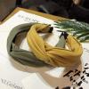 Pure Color Fabric Headband Fashion Hair Accessories Women's Cross-Knotted Washing Face Hairband Boutique Cute Hair Hoop Headwear(Gray) view 3