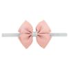 1Piece 20Color Hair Bow Flower Headband Silver Ribbon Hair Band Handmade DIY Hair Accessories(16) view 1