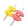 1Piece 20Color Hair Bow Flower Headband Silver Ribbon Hair Band Handmade DIY Hair Accessories(16) view 4