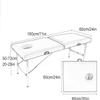 Portable Folding Massage Table with Adjustable Height, PU Leather Spa Lash Salon Bed with Pillow, Cover & Carry Bag view 2
