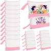 20 Pcs Canvas Makeup Bag with Bottom, 12oz Cotton Cosmetic Bag Set Bulk Multi-Purpose DIY Heat Transfer Makeup Bags with Black Zipper for Bridesmaid Makeup Bag Travel Toiletry Pouch Storage, Pink view 1
