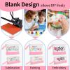 20 Pcs Canvas Makeup Bag with Bottom, 12oz Cotton Cosmetic Bag Set Bulk Multi-Purpose DIY Heat Transfer Makeup Bags with Black Zipper for Bridesmaid Makeup Bag Travel Toiletry Pouch Storage, Pink view 3