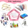 20 Pcs Canvas Makeup Bag with Bottom, 12oz Cotton Cosmetic Bag Set Bulk Multi-Purpose DIY Heat Transfer Makeup Bags with Black Zipper for Bridesmaid Makeup Bag Travel Toiletry Pouch Storage, Pink view 4