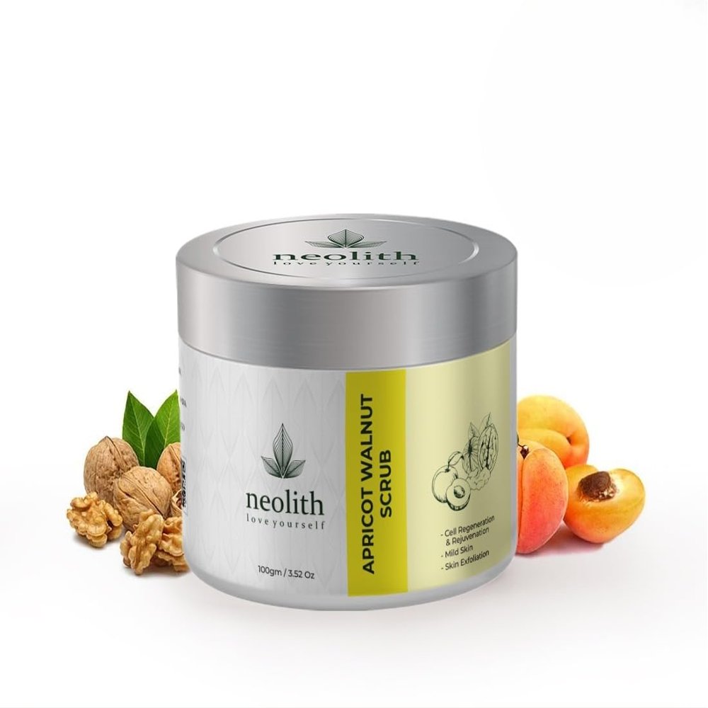 Apricot Walnut D Tan Scrub for Face & Body 100Gm