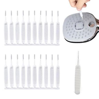 2025 Upgrade Shower Head Cleaning Brush, 20PCS Multifunctional Shower Cleaning Tools Shower Cleanings Brush for Small Hole with Storage Boxes for Household Bathroom