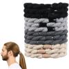12 Pack Hair Ties for Men, Men's Hair Ties Long Hairs No-Crease & Strong Hold Bracelet Bands for Thick Hairs, Durable & Damage-Free Design, Roman Style view 1