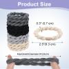 12 Pack Hair Ties for Men, Men's Hair Ties Long Hairs No-Crease & Strong Hold Bracelet Bands for Thick Hairs, Durable & Damage-Free Design, Roman Style view 2