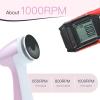 AprElm-E7 Rechargeable Electric Foot Callus Remover with 3-Sizes 120Pcs Sandpaper Discs, Professional 1000RPM 3-Speed Control Electric Foot File (Pink) view 4