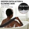 African Net Sponge Authentic for Exfoliating - Extra Knots for Deep Cleansing & Back Scrubbing - Body Scrubber Washcloth for Women & Men - Daily Shower Exfoliator for Smooth, Glowing Skin(Black) view 2