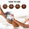 African Net Sponge Authentic for Exfoliating - Extra Knots for Deep Cleansing & Back Scrubbing - Body Scrubber Washcloth for Women & Men - Daily Shower Exfoliator for Smooth, Glowing Skin(Black) view 3
