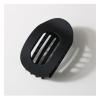 12 Pcs Flat Claw Clips for Women - 3.74 Inch Solid Color Hair Clips Accessories, Ideal for Thick & Thin Hair - Stylish Ellipse & Pointed-nose Designs (Black) view 1
