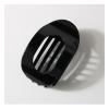 12 Pcs Flat Claw Clips for Women - 3.74 Inch Solid Color Hair Clips Accessories, Ideal for Thick & Thin Hair - Stylish Ellipse & Pointed-nose Designs (Black1) view 1