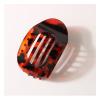 12 Pcs Flat Claw Clips for Women - 3.74 Inch Solid Color Hair Clips Accessories, Ideal for Thick & Thin Hair - Stylish Ellipse & Pointed-nose Designs (Red Brown) view 1